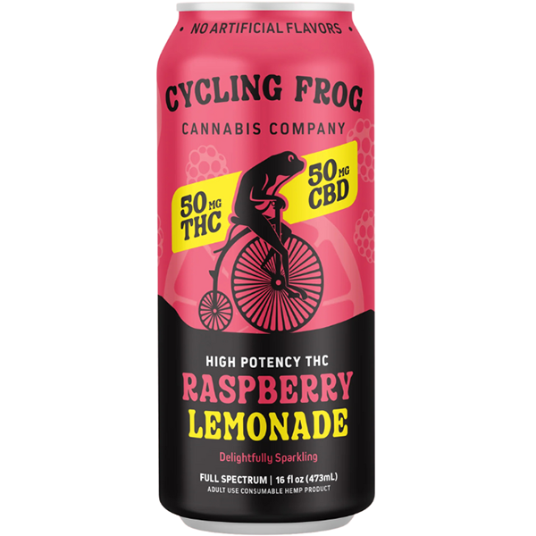 Cycling Frog Sparkling Lemonade | 50mg THC | 50mg CBD