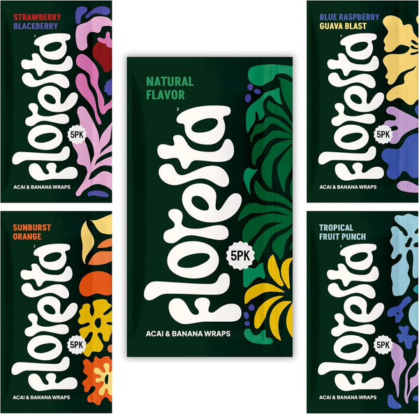 Floresta Acai Wraps - Banana + Acai Blend Wraps