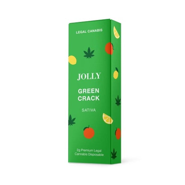 Jolly - 2gram Full Spectrum CBD Disposable 2ml Green Crack | Sativa
