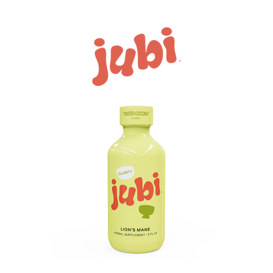 Jubi - Lion's Mane 1300mg + Caffeine 160mg Shots 2oz