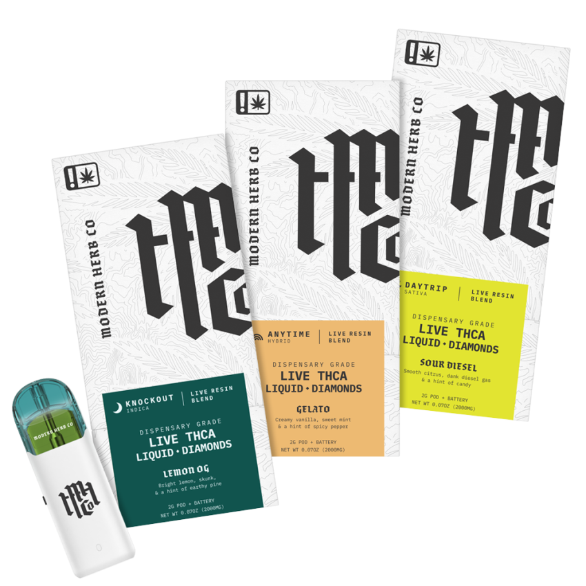 Modern Herb Co Liquid Diamonds THCA Pod Starter Kit | 2g