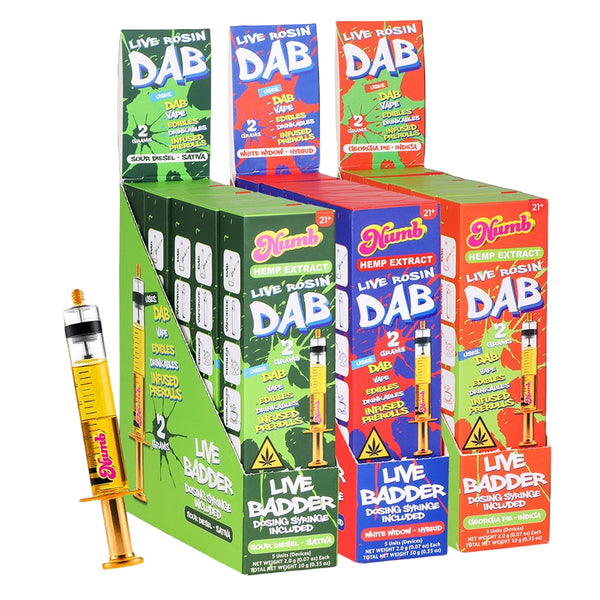 Numb THCA Live Rosin Badder Glass Syringe | 2g