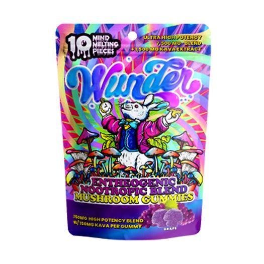 Wunder Entheogenic Blend + 1500mg Kava Gummies – Grape