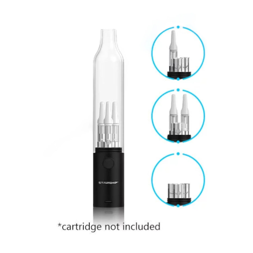 Hamilton Devices' Starship Triple Vape Cart And Wax Coil Battery