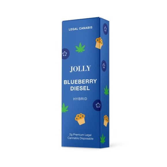 Jolly - 2gram Full Spectrum CBD Disposable 2ml Blueberry Diesel