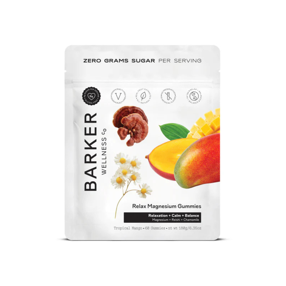 Barker Wellness Sugar-Free Relax Magnesium Gummies 60ct
