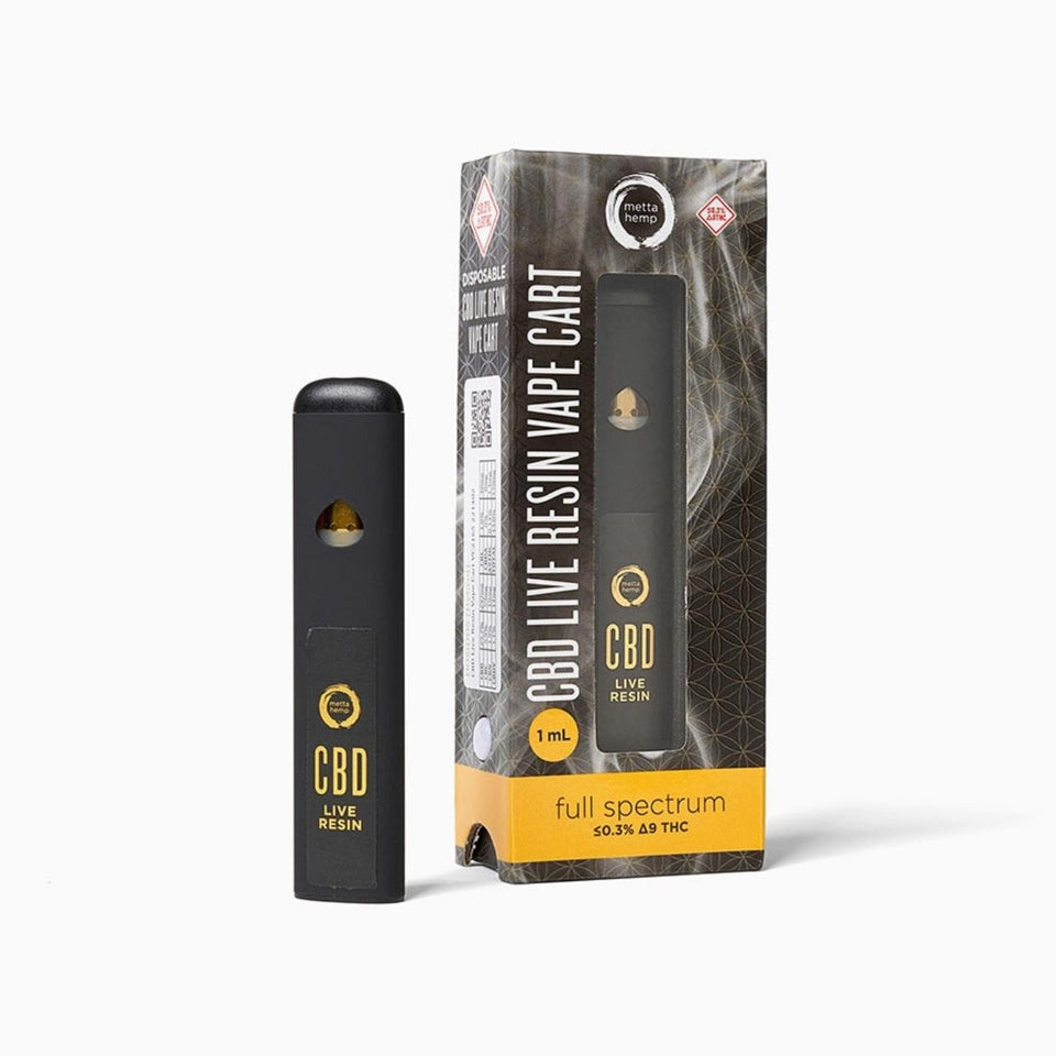 CBD Live Resin Disposable Vape Pen: Full Spectrum