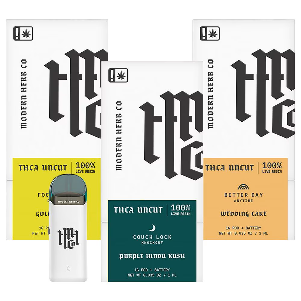 Modern Herb Co Live Uncut THCA Pod Starter Kit | 1g