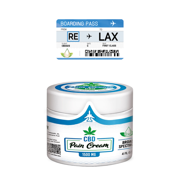 RE-LAX CBD - Broad Spectrum Pain Cream 1500mg 4oz