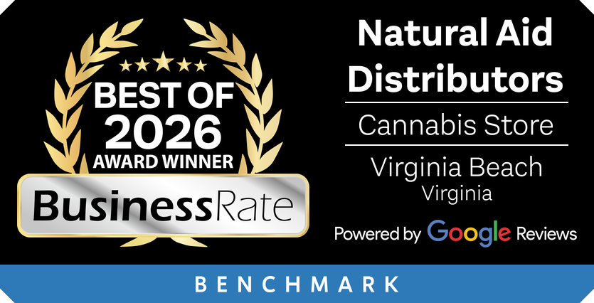BusinessRate Best of 2026 Award Winner: Natural Aid Distributors, Cannabis Store, Virginia Beach, Virginia