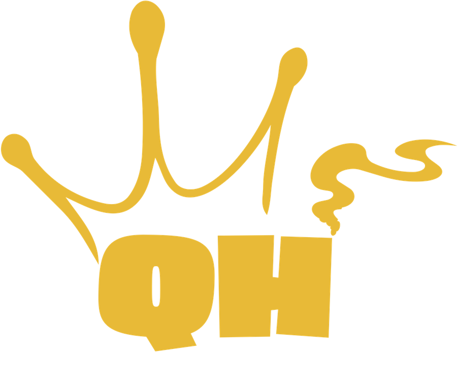 Queen Hemp logo: a crown above the letters QH